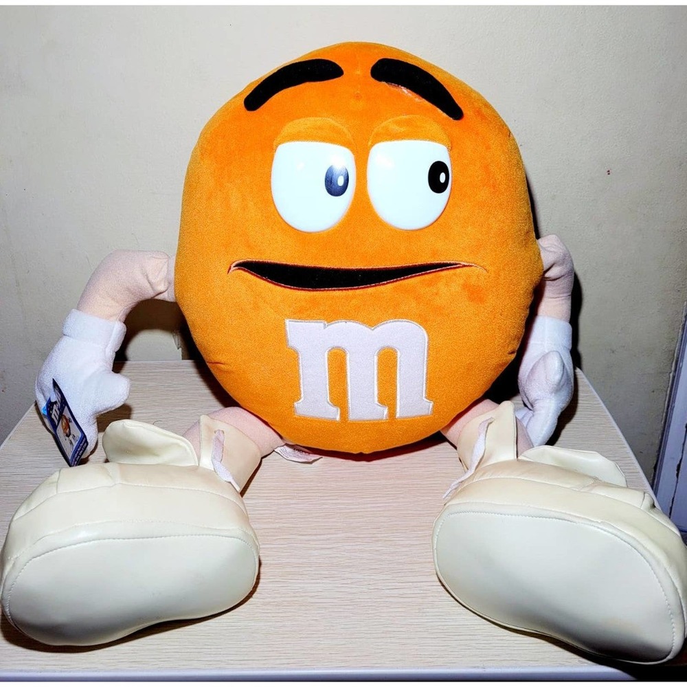 Vintage 2001 orange M&M crispy Jumbo plush